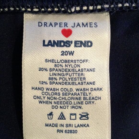 Land's End x Draper James Plaid Preppy Gingham Swim Skirt 20W - Picture 3 of 3